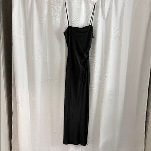 Elegant Black Spaghetti Strap Dress